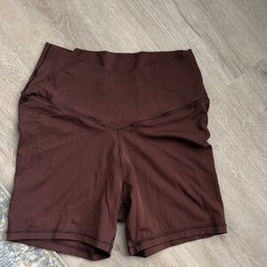 AERIE Women's Brown High-Waisted Shorts